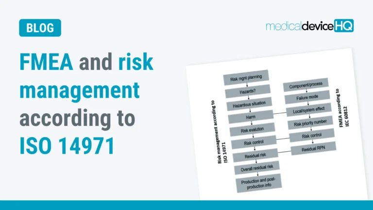 FMEA and risk management according to ISO 14971