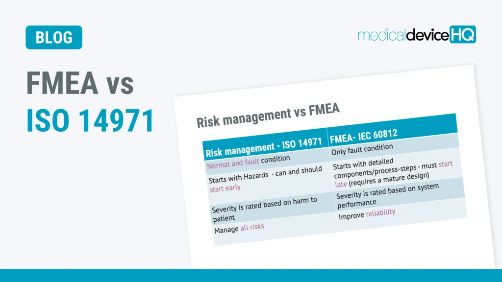 FMEA vs ISO 14971 feature image