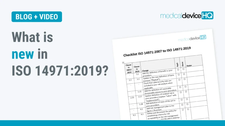 WHAT IS NEW IN ISO 14971 2019 cover image