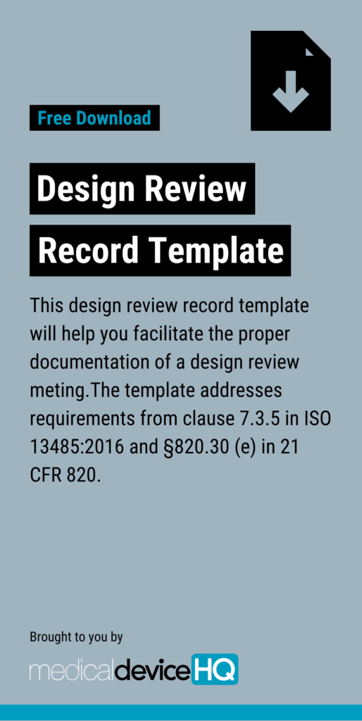 Design review record template download description