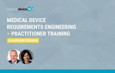 Medical device requirements engineering classroom sessions