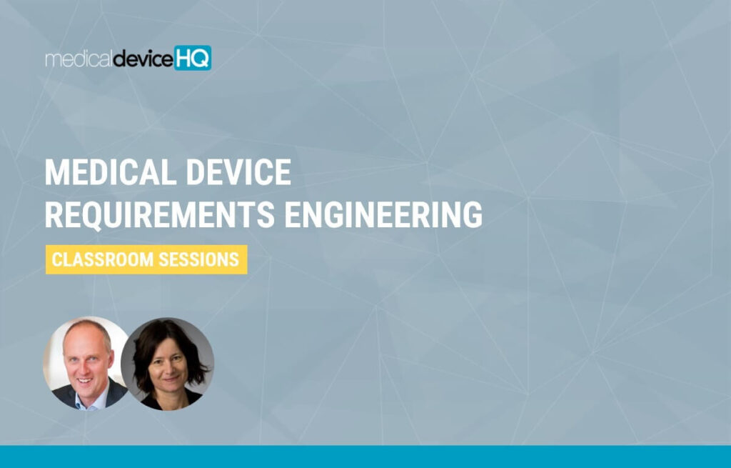 Medical device requirements engineering classroom sessions