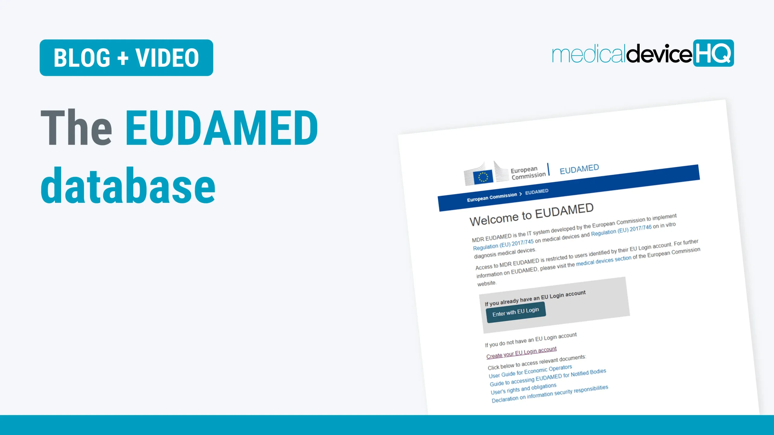 The EUDAMED database blog post feature image