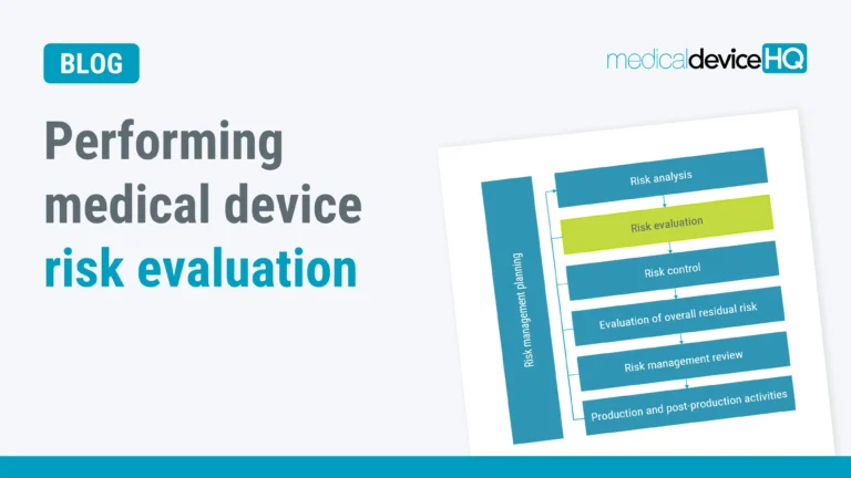 Performing medical device risk evaluation feature image