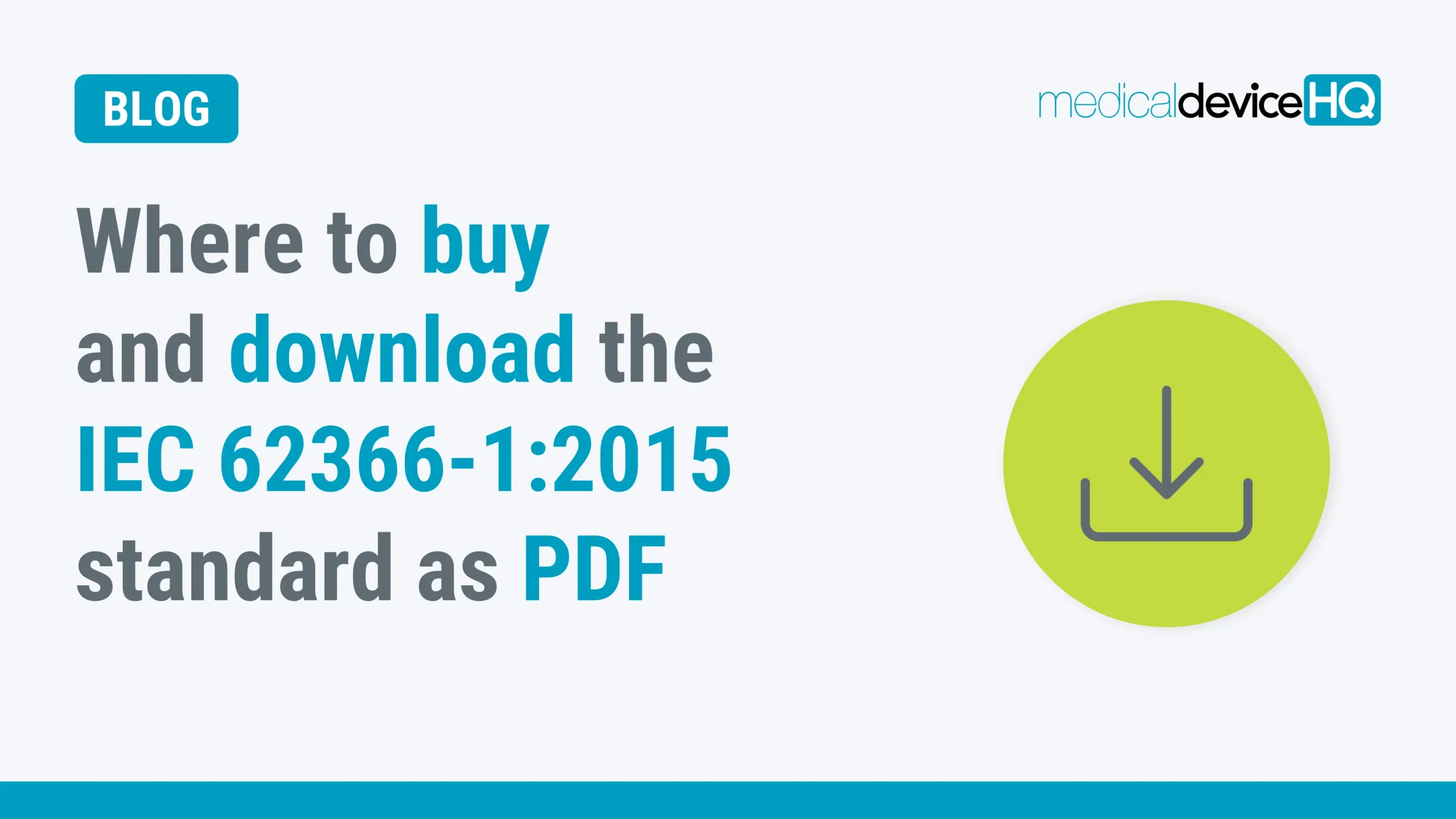 Where to buy and download the IEC 62366 1 2015 standard feature image
