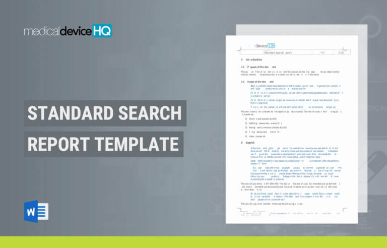 Standard Search Report Template