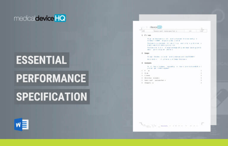Essential performance specification template feature image