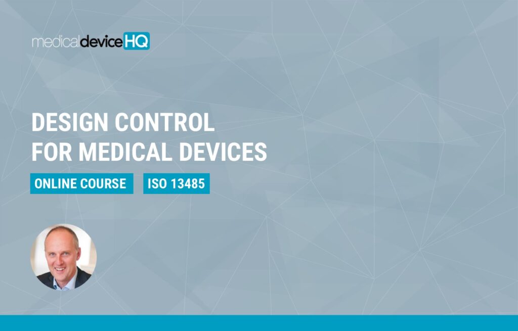 design control for medical devices online course