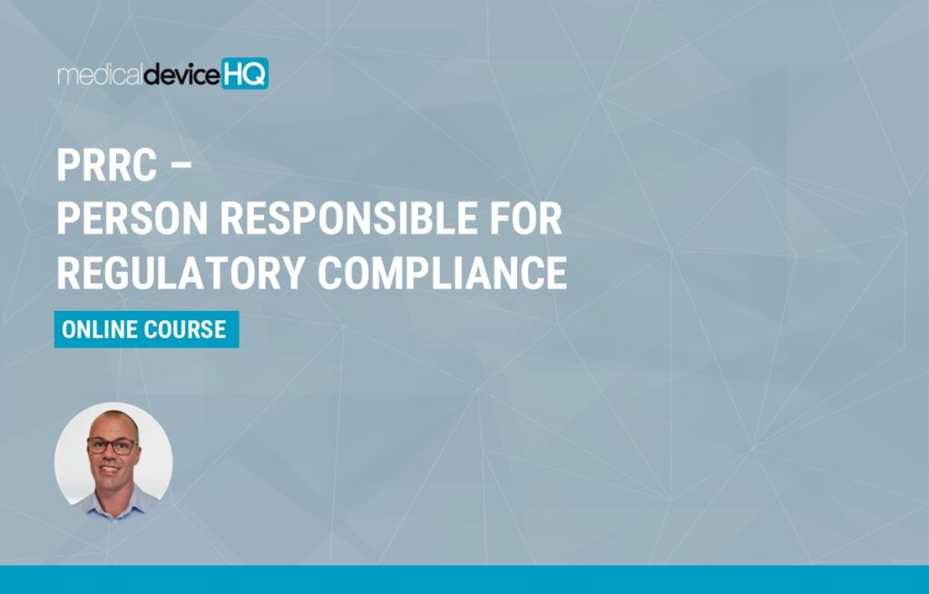 Online course prrc person responsible for regulatory compliance