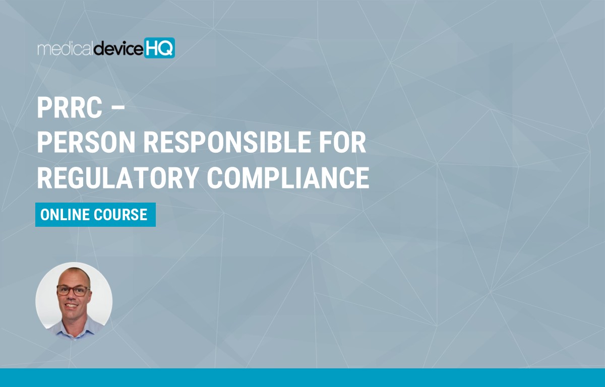 Online course prrc person responsible for regulatory compliance