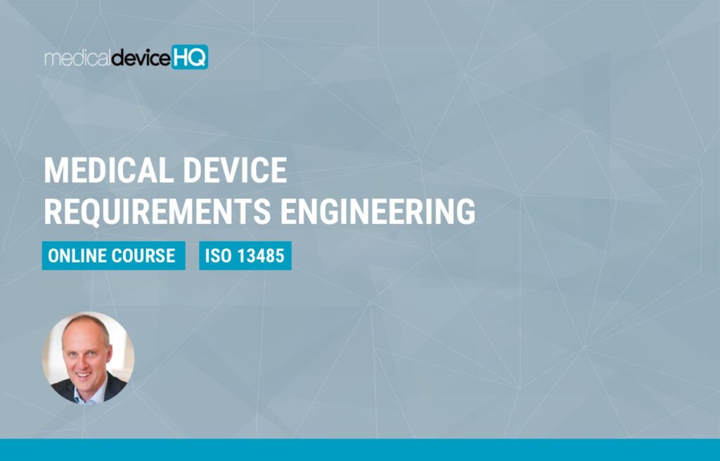 medical device requirements engineering online course