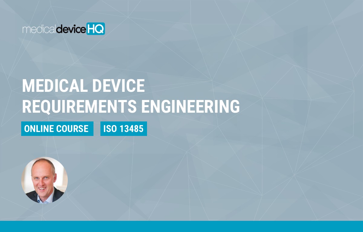 medical device requirements engineering online course