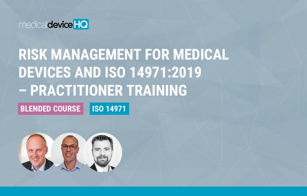 blended course risk management for medical devices and iso 14971:2019