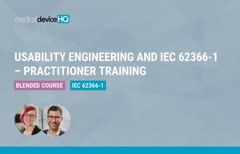 blended course usability engineering and iec 62366-1​