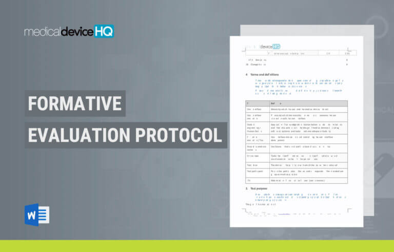 Formative evaluation protocol template