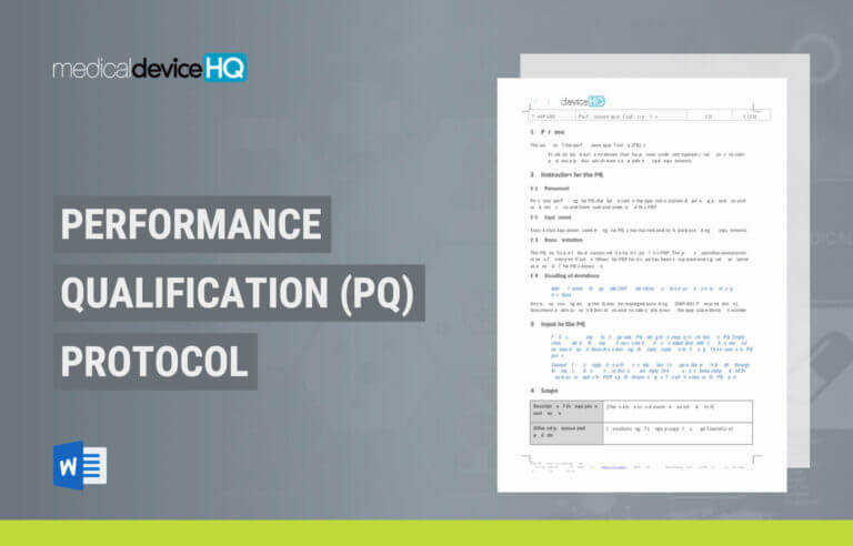 Performance Qualification PQ Protocol Template Feature image