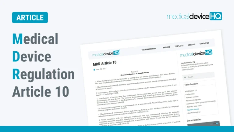 MDR article 10 feature image
