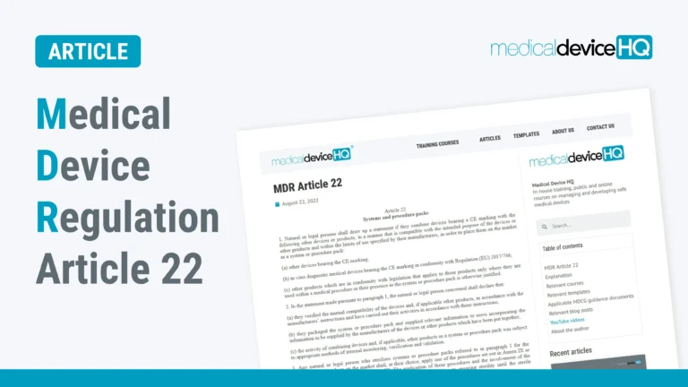 MDR article 22 feature image